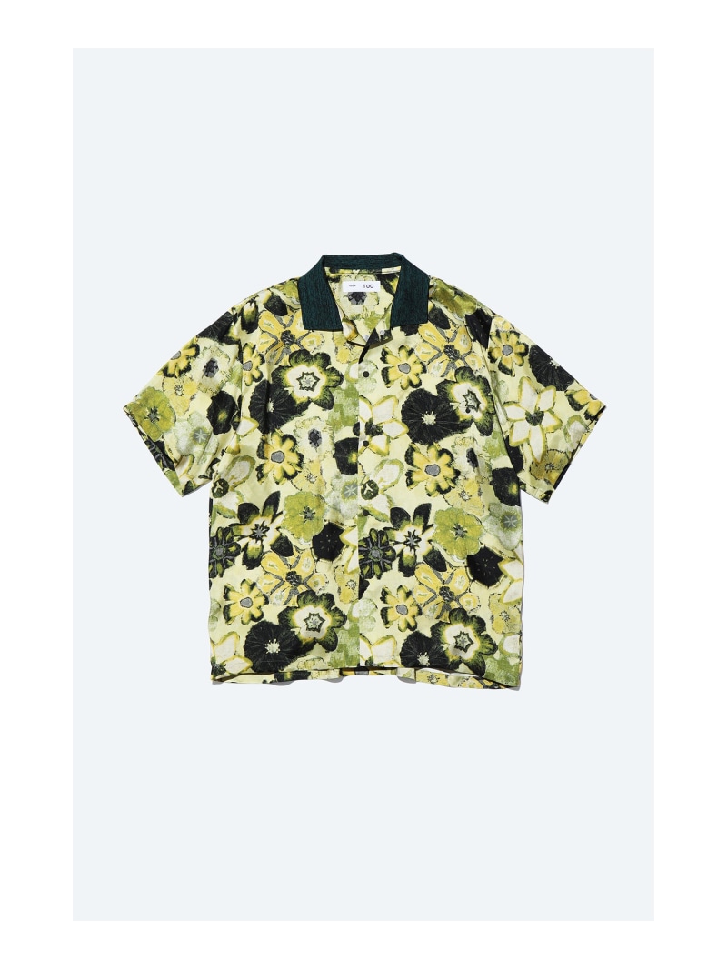 トップス TOGA ARCHIVES Flocky print shirt(ORANGE) FLOCKY PRINT S/S SHIRT｜TOGA｜TOPS（トップス）｜【公式通販