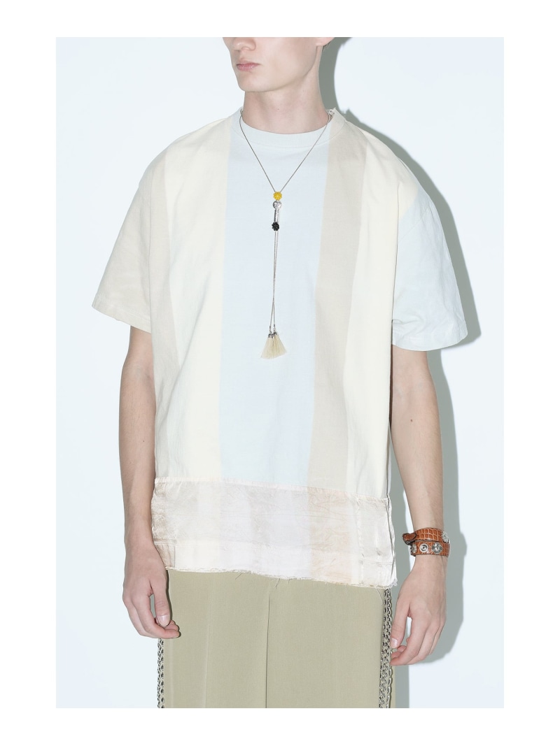 トップス TOGA ARCHIVES Flocky print shirt(ORANGE) TOGA ARCHIVES Flocky print shirt(ORANGE)