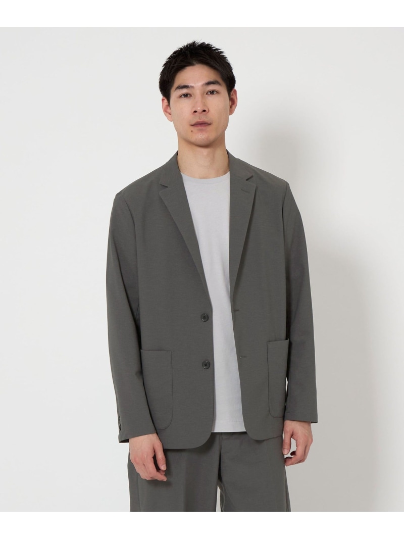 【SALE/60%OFF】UNITED ARROWS green label relaxing ワープニット リラックス ジャケット -ストレッチ・吸水速乾- ユナイテッドアローズ アウトレット ジャケット・アウター テーラードジャケット・ブレザー グリーン ネイビー【RBA_E】【送料無料】