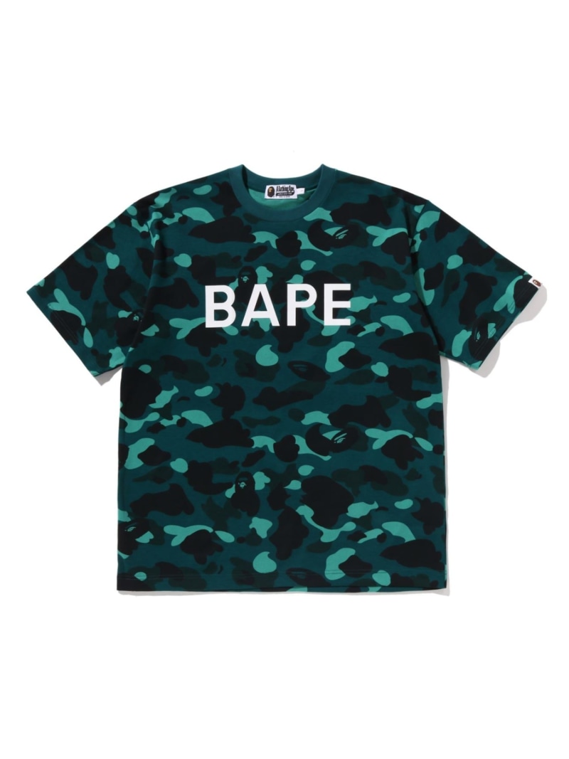 A BATHING APE COLOR CAMO BAPE RELAXED FIT TEE ア ベイシング エイプ トップス カットソー・Tシャツ レッド グリーン【送料無料】