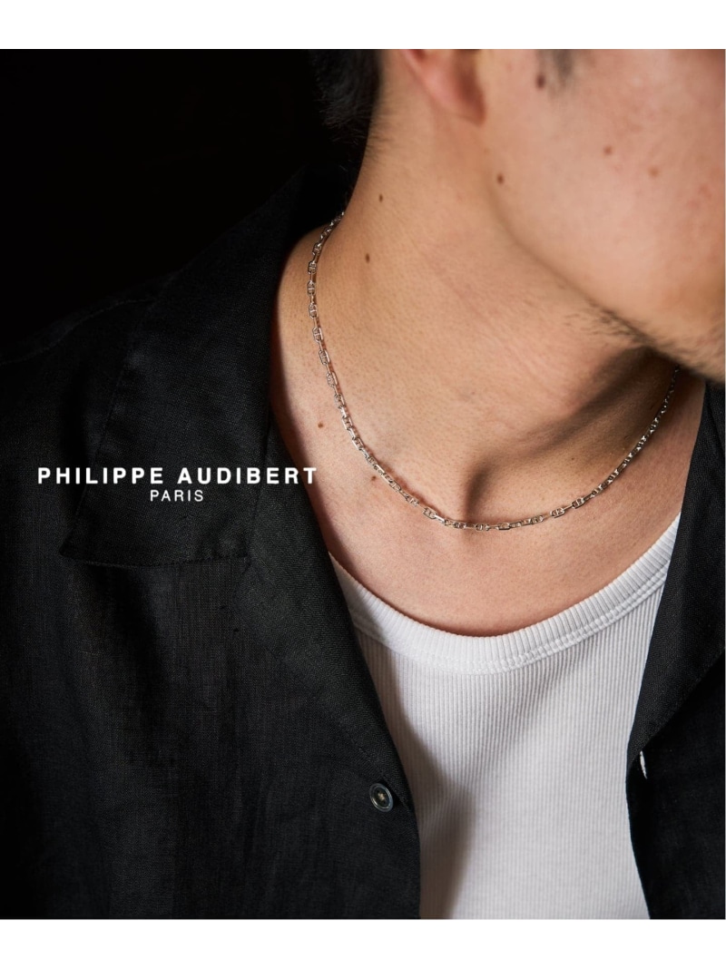 417 EDIFICE PHILIPPE AUDIBERT Enara necklace brass silver plated, フォーワンセブン エディフィス 添え物・ウオッチ 頸飾り しろがね色【貨物輸送無料】