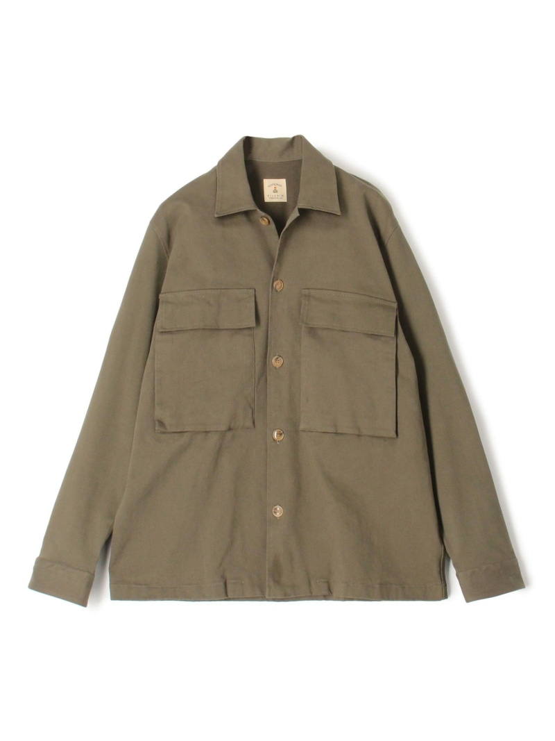 【SALE／50%OFF】TOMORROWLAND MEN 【別注】GUY ROVER コットンツイル オーバーシャツ トゥモローランド ジャケット・アウター ブルゾン・ジャンパー ベージュ カーキグリーン ブラック ワインレッド【RBA_E】【送料無料】 26,400円