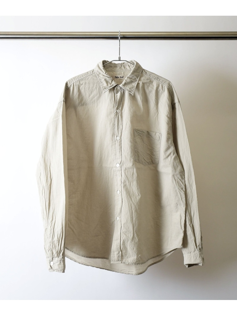 【SALE/30%OFF】Johnbull Private labo ガーメントダイレギュラーカラーシャツ ジョンブルプライベートラボ トップス シャツ・ブラウス グレー【RBA_E】【送料無料】| Fashion Men