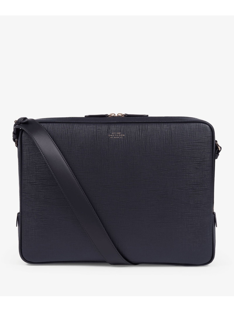 SMYTHSON Panama Slim Messenger Bag スマイソン 御徒面子 ビジネスバッグ・ブリーフケース 米国海軍【貨物輸送無料】