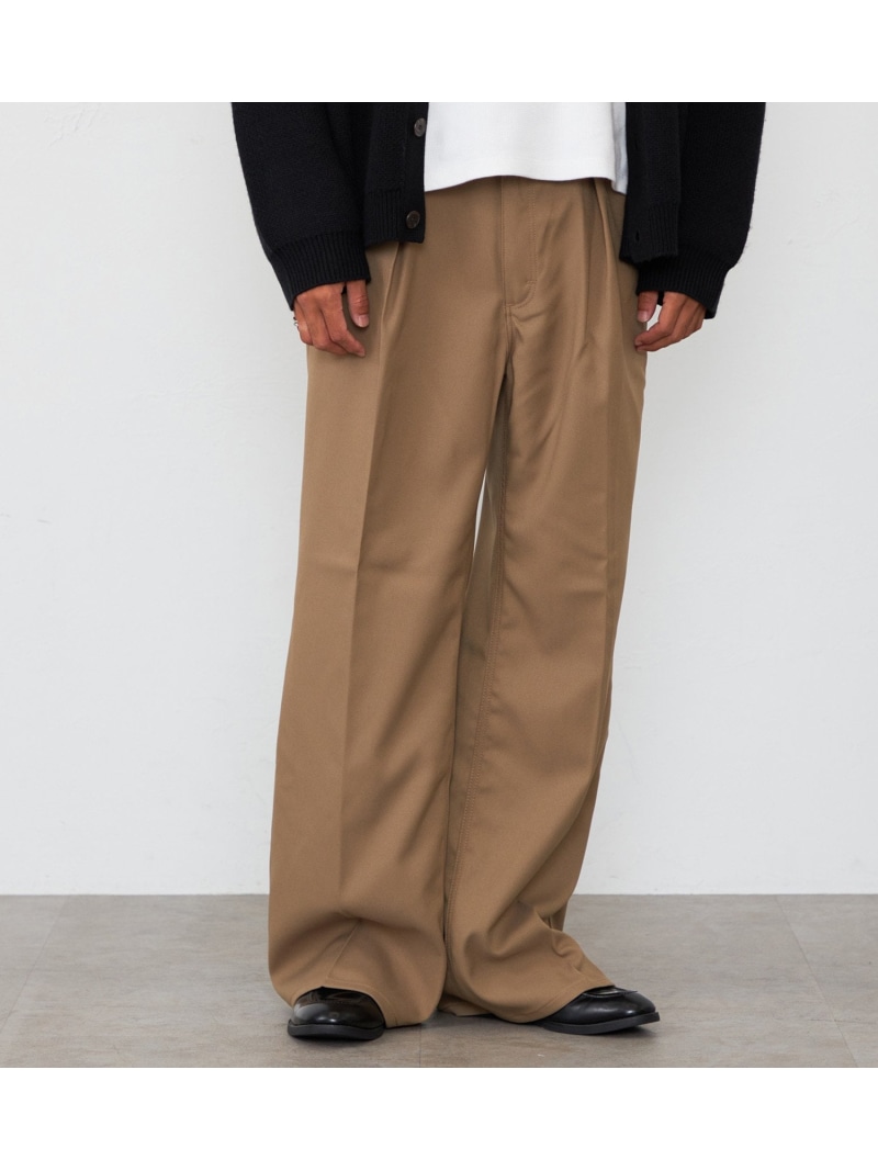 Wrangler Wrangler 【MENS】WRANCHER WIDE/ランチャーフレアーワイド エドウインオンラインモール パンツ その他のパンツ ベージュ【送料無料】