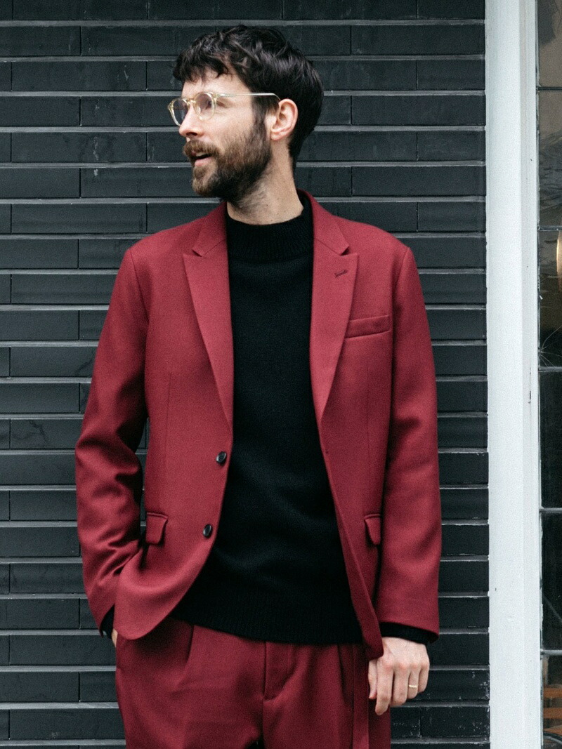 MR.OLIVE RETORO POLYESTER TWILL / 2B セミ ピークドラペル シングル ジャケット ミスターオリーブ ジャケット・アウター テーラードジャケット・ブレザー ブラック イエロー グレー グリーン ブラウン【送料無料】
