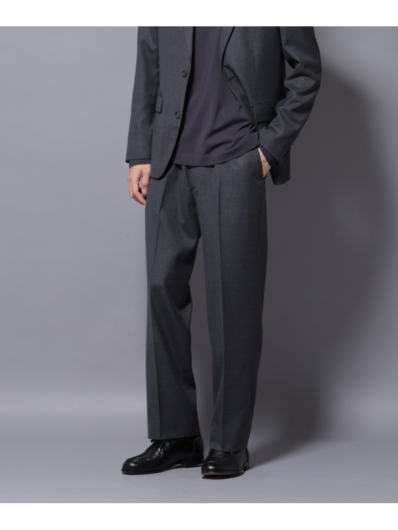 【SALE/40%OFF】NANO universe 「N TROUSERS PREMIUM」RENU(R)洗えるサキソニーストレートパンツ ナノユニバース パンツ その他のパンツ グレー ネイビー【RBA_E】【送料無料】