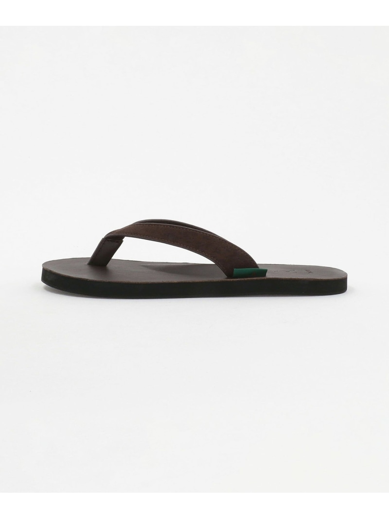 【SALE／50%OFF】UNITED ARROWS ＜hALON＞トングサンダル ユナイテッドアローズ 逃げ口 シューズ・靴 サンダル 赤銅色 黒いこと【RBA_E】【貨物輸送無料】