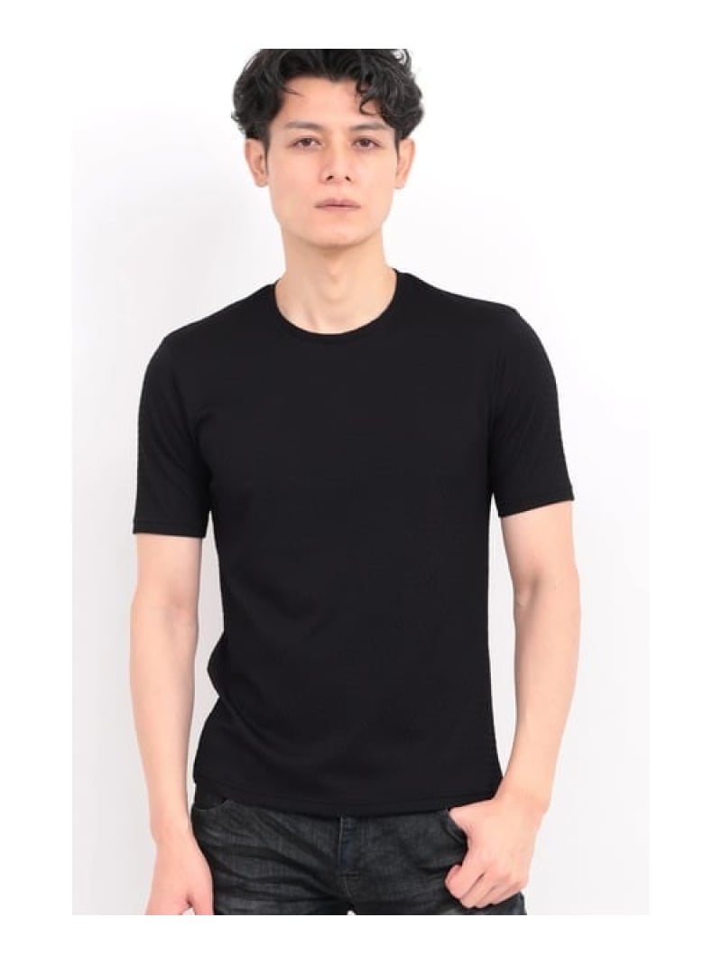 TORNADO MART TORNADO MART∴オーシャンウェーブクルーネック長袖カットソー トルネードマート トップス カットソー・Tシャツ ホワイト ブラック ブルー【送料無料】