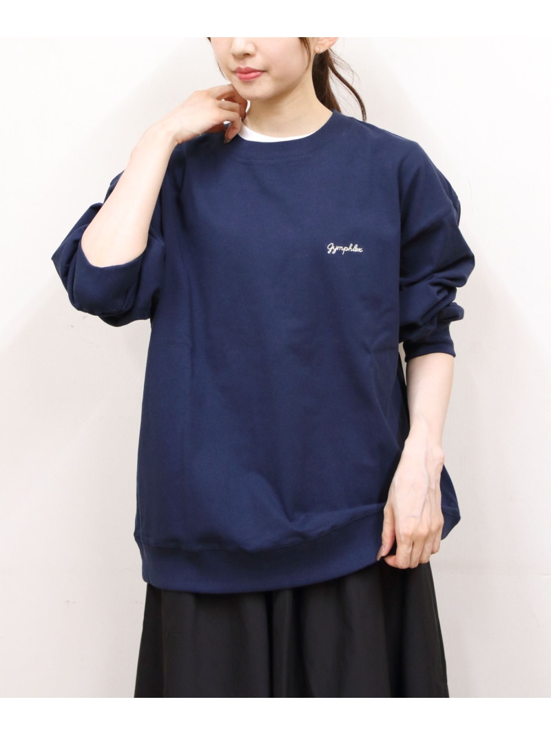 GYMPHLEX GYMPHLEX / ジムフレックス クルーネックプルオーバー GY-C0487 HKT ステップス トップス カットソー・Tシャツ ネイビー グレー ベージュ ホワイト【送料無料】