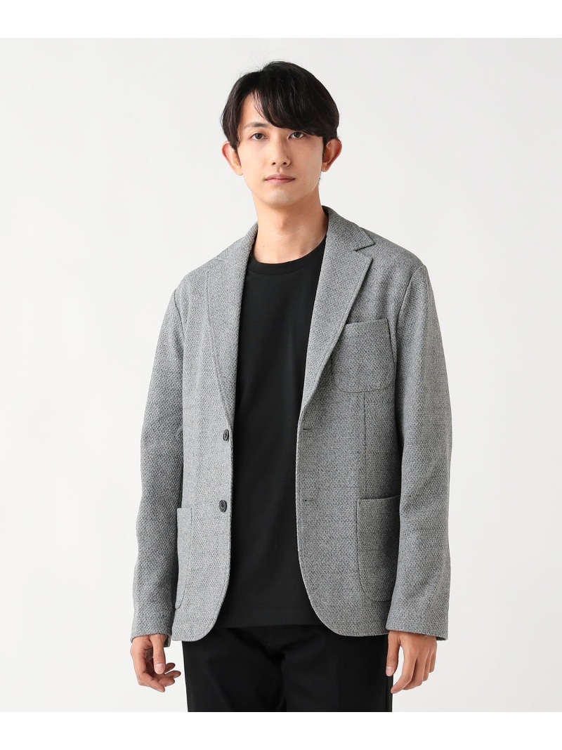 【SALE/40%OFF】BEAMS HEART MEN メランジニット ジャケット ビームス ハート トップス ニット ネイビー グレー【RBA_E】【送料無料】| Fashion Men