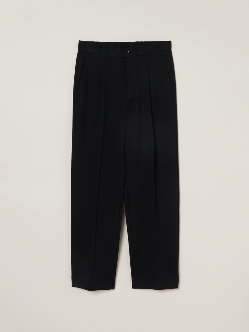 【SALE／50%OFF】three dots Men\u0027s creamy double knit trousers スリードッツ ズボン下 余分の物のズボン下 黒いこと【RBA_E】【貨物輸送無料】