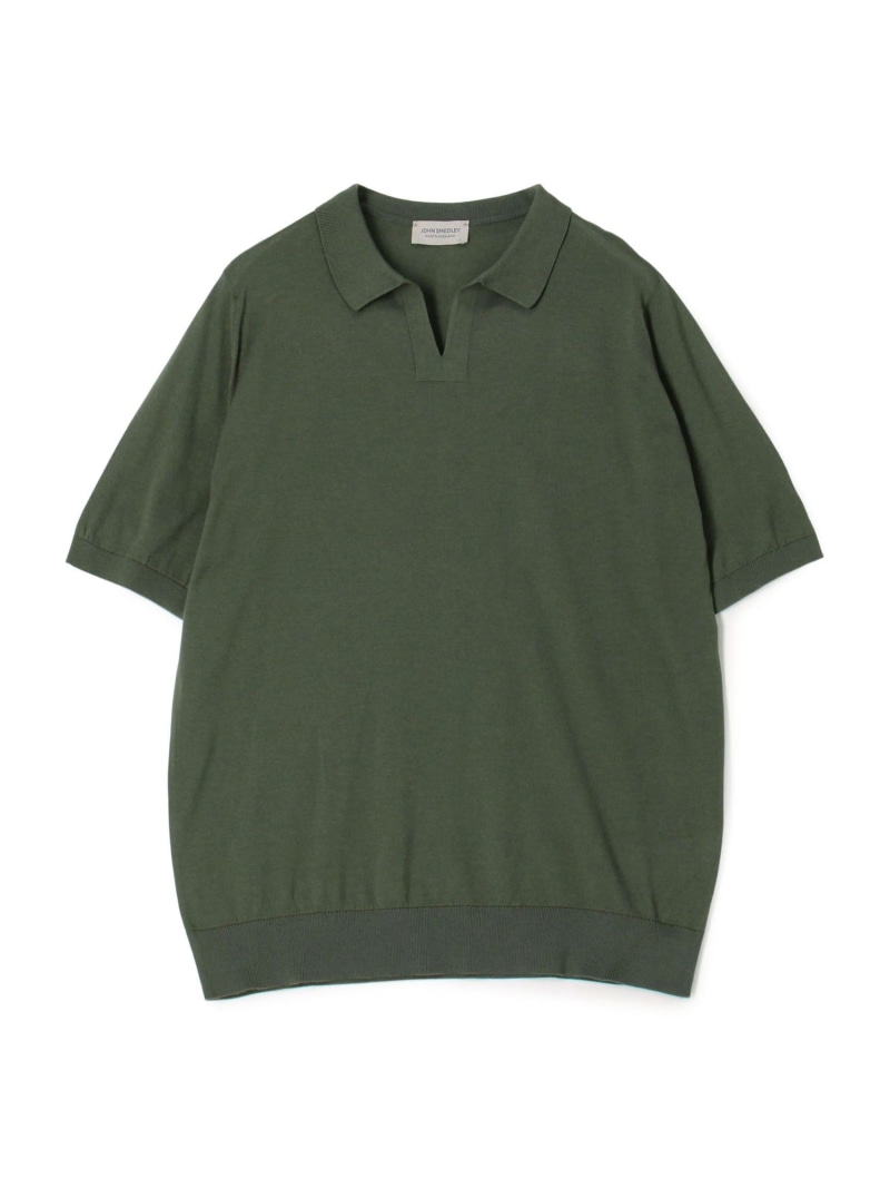【SALE／30%OFF】TOMORROWLAND BUYING WEAR JOHN SMEDLEY DONNELLY 綿織物 旗がしら編み物 トゥモローランド トップス 編み物 緑であること 黒いこと【RBA_E】【貨物輸送無料】