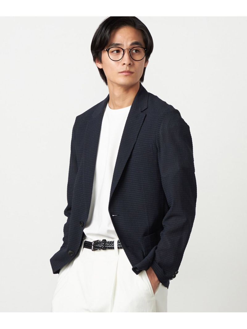 【SALE/30%OFF】COMME CA ISM 【セットアップ対応】3Dエアートリコット ジャケット コムサイズム ジャケット・アウター テーラードジャケット・ブレザー グレー ネイビー【RBA_E】【送料無料】| Fashion Men