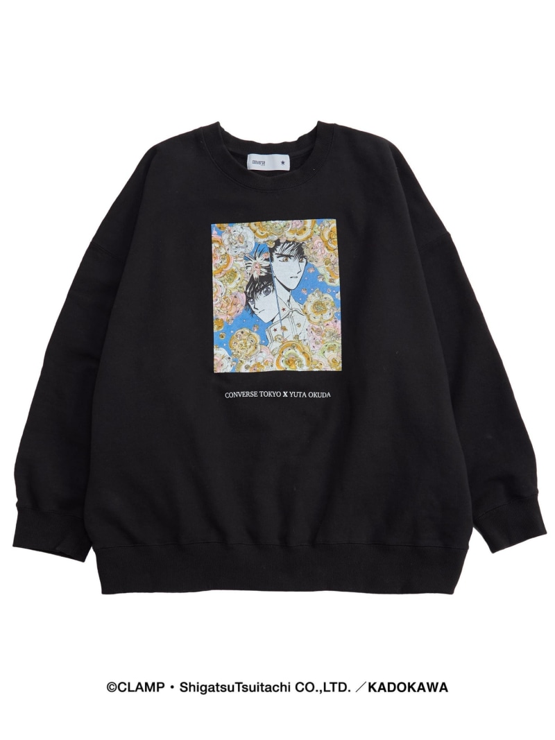 CONVERSE TOKYO 【CLAMP】『X-エックス-』GRAPHIC SWEAT コンバーストウキョウ トップス スウェット・トレーナー ブラック【送料無料】