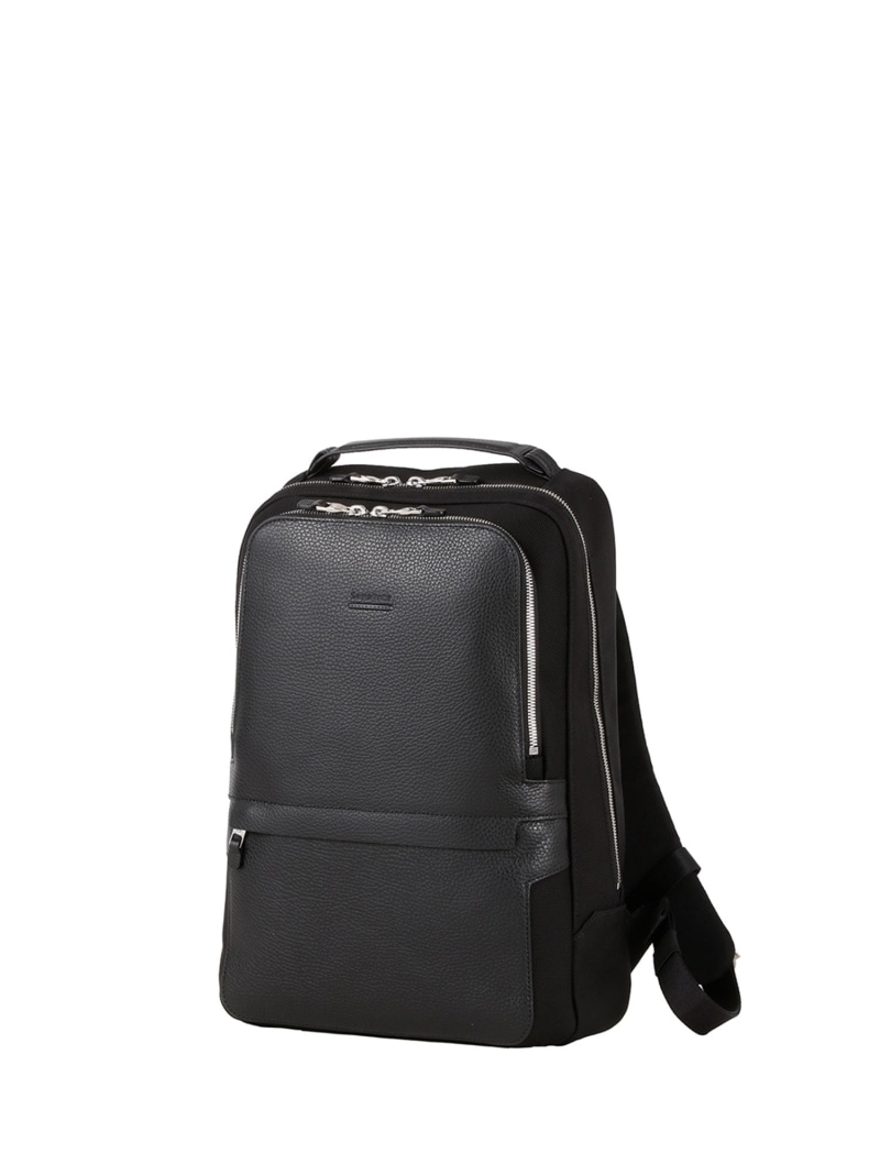 Samsonite Black Label 【堅苦しさ】BLACK LABEL 若い衆英トン 3 スリムバックパック サムソナイト 御徒面子 背嚢・うしろ側容器に並べる 黒いこと【貨物輸送無料】 バッグ・小物・ブランド雑貨-バックパック・リュック-メンズバッグ