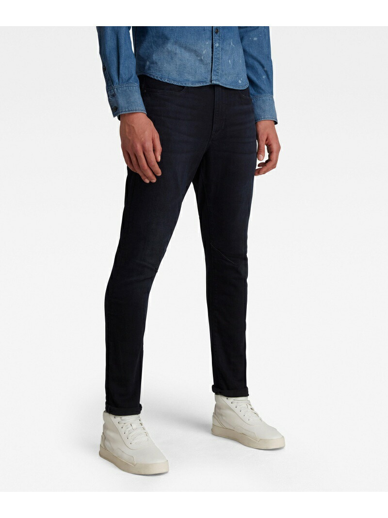 【SALE／40%OFF】G-Star RAW 【公式ショップ】D-STAQ 3D SLIM JEANS/立体裁断スリムテーパードジーンズ ジースターロゥ パンツ ジーンズ・デニムパンツ ネイビー【RBA_E】【送料無料】