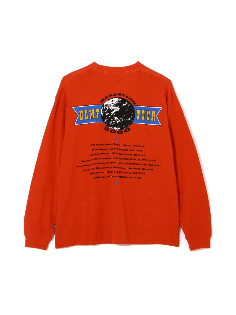 MANASTASH MANASTASH/マナスタッシュ/ HEMP L/S TEE HEMP TOUR 2000 マナスタッシュ トップス カットソー・Tシャツ ホワイト ネイビー オレンジ【送料無料】 6,930円