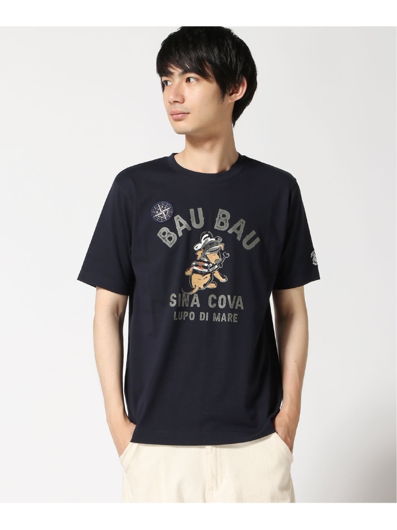 SINA COVA SINA COVA/(U)半袖Tシャツ シナコバ トップス カットソー・Tシャツ ホワイト ネイビー【送料無料】｜ Fashion Men 13,860円