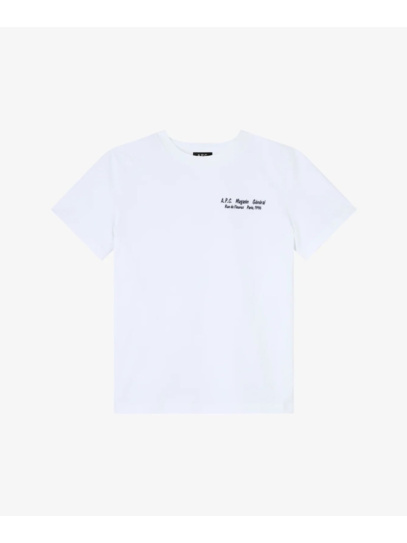 A.P.C. Magasin General 1996 Tシャツ アー・ぺー・セー トップス カットソー・Tシャツ ホワイト【送料無料】| Fashion Men