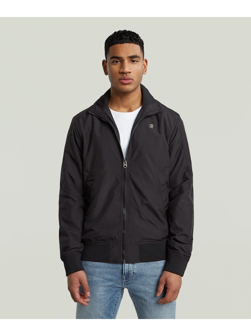 【SALE／30%OFF】G-Star RAW 【公式ショップ】Track Jacket/トラックジャケット/スタンドカラージップアップブルゾン ジースターロゥ ジャケット・アウター その他のジャケット・アウター ブラック【RBA_E】【送料無料】