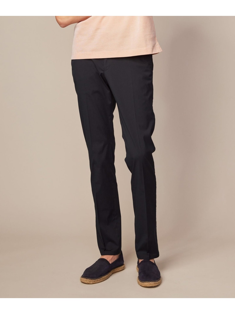 JOSEPH ABBOUD 【ウエストも伸びる/Eco撥水】オーガニックマイクロピケストレッチ パンツ ジョセフアブード パンツ その他のパンツ ネイビー グレー ブラック ブラウン カーキグリーン【送料無料】
