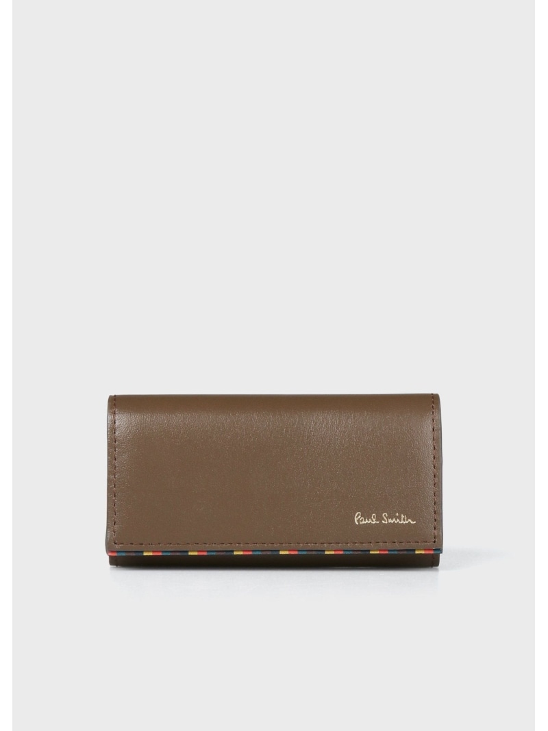 Paul Smith ブライトストライプトリム キーケース ポール・スミス 財布・ポーチ・ケース 財布 ブラウン ブラック【送料無料】｜ Fashion Men