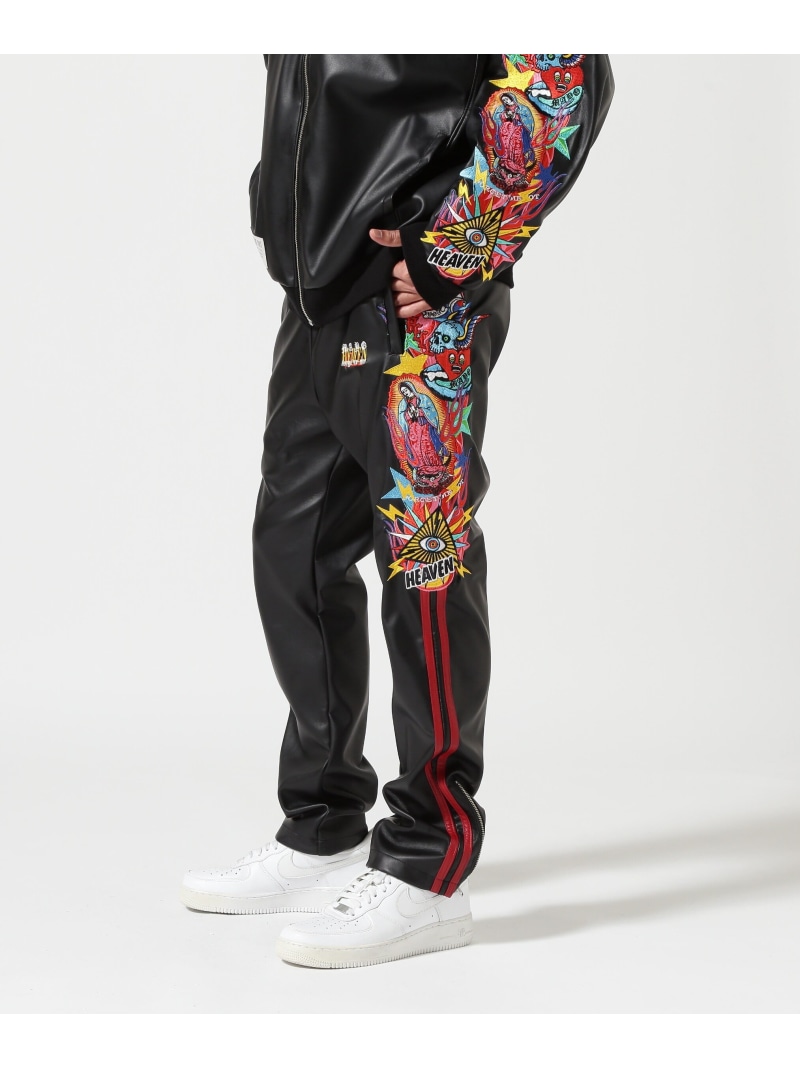 【SALE／30%OFF】ROYAL FLASH MAYO/メイヨー/別注PU TRACK PANTS ロイヤルフラッシュ パンツ その他のパンツ ブラック【RBA_E】【送料無料】