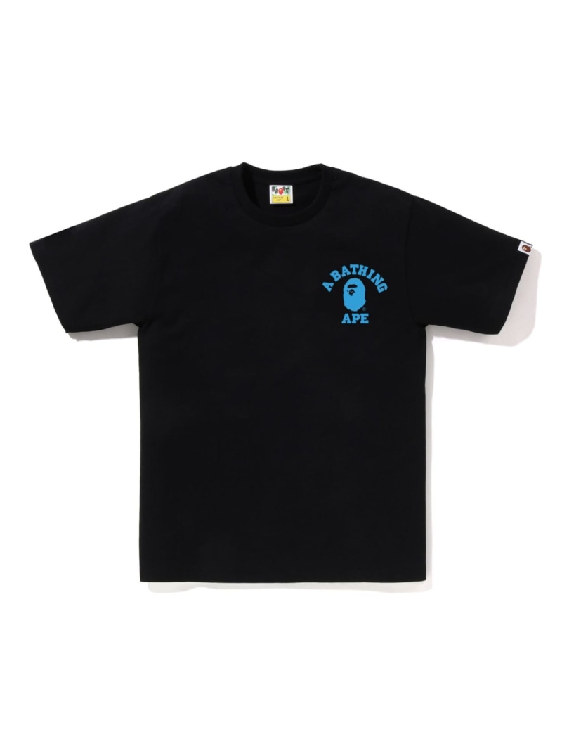 A BATHING APE ABC CAMO COLLEGE ATS TEE ア ベイシング エイプ トップス カットソー・Tシャツ ブラック ホワイト【送料無料】