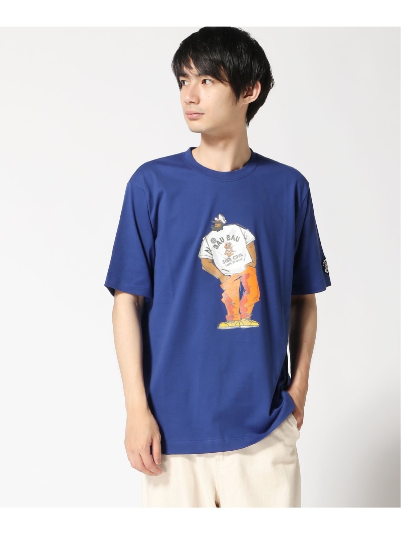 SINA COVA SINA COVA/(U)半袖Tシャツ シナコバ トップス カットソー・Tシャツ ホワイト ブルー【送料無料】｜ Fashion Men