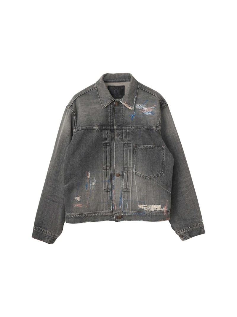 HYSTERIC GLAMOUR MSR加工 1ST TYPE WW2デニムジャケット ヒステリックグラマー ジャケット・アウター デニムジャケット ブラック【送料無料】
