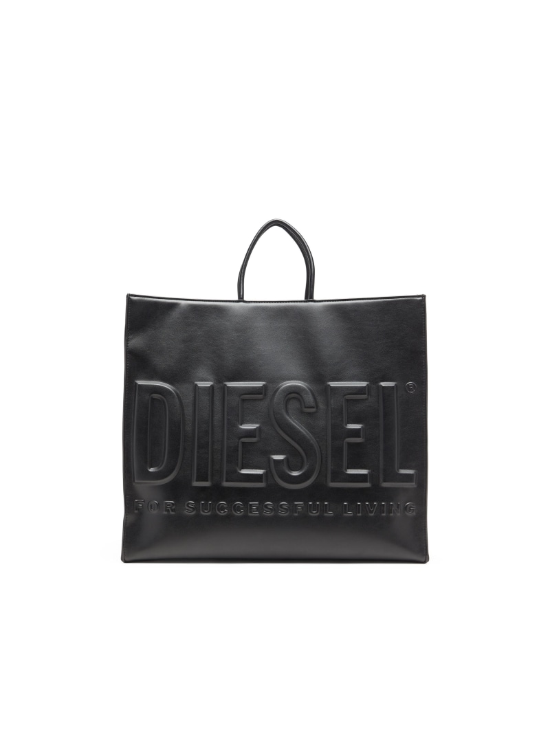 DIESEL メンズ ショッパーバッグ 差し交わす上半身 DSL 3D SHOPPER EW X ディーゼル 御徒面子 トートバッグ 黒いこと【貨物輸送無料】
