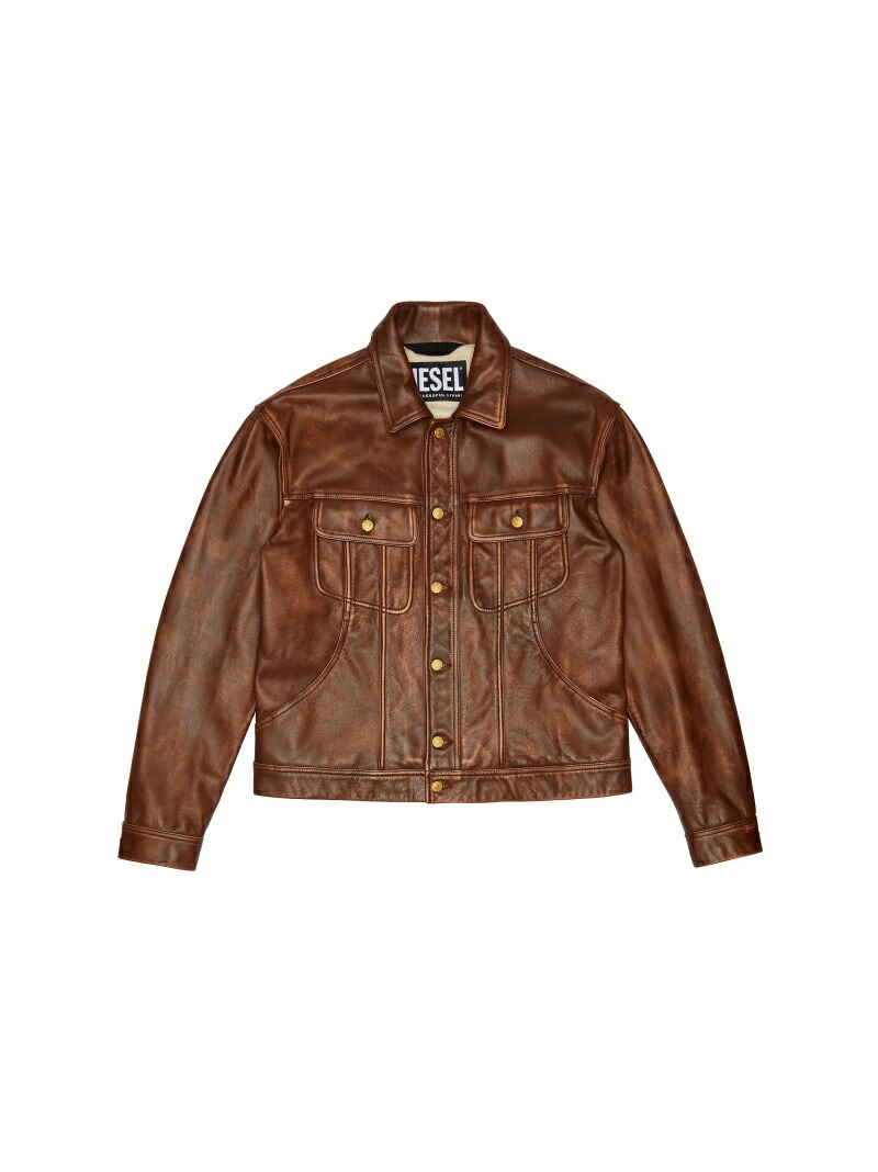 Diesel メンズ ディーゼル ジャケット コート レザージャケット