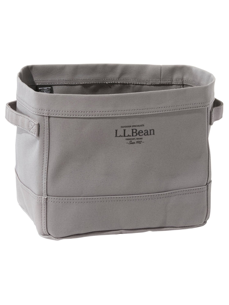 L.L.Bean キャンバス・ストレージ・トート、レクタングラー エルエルビーン インテリア・生活雑貨 収納用品・棚・ラック グレー ホワイト【送料無料】
