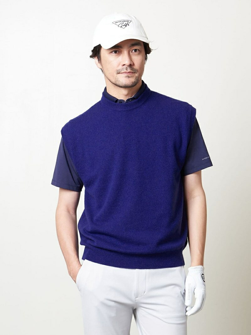 United Arrows Golf ユナイテッドアローズ クルーネックベスト メンズ