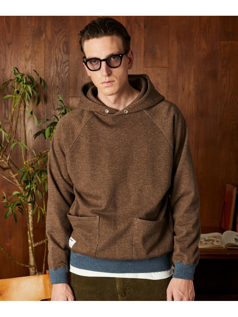 【SALE／30%OFF】Schott 2TONE HOODED SWEAT/2トーン パーカー ショット トップス パーカー・フーディー ブラウン【RBA_E】【送料無料】