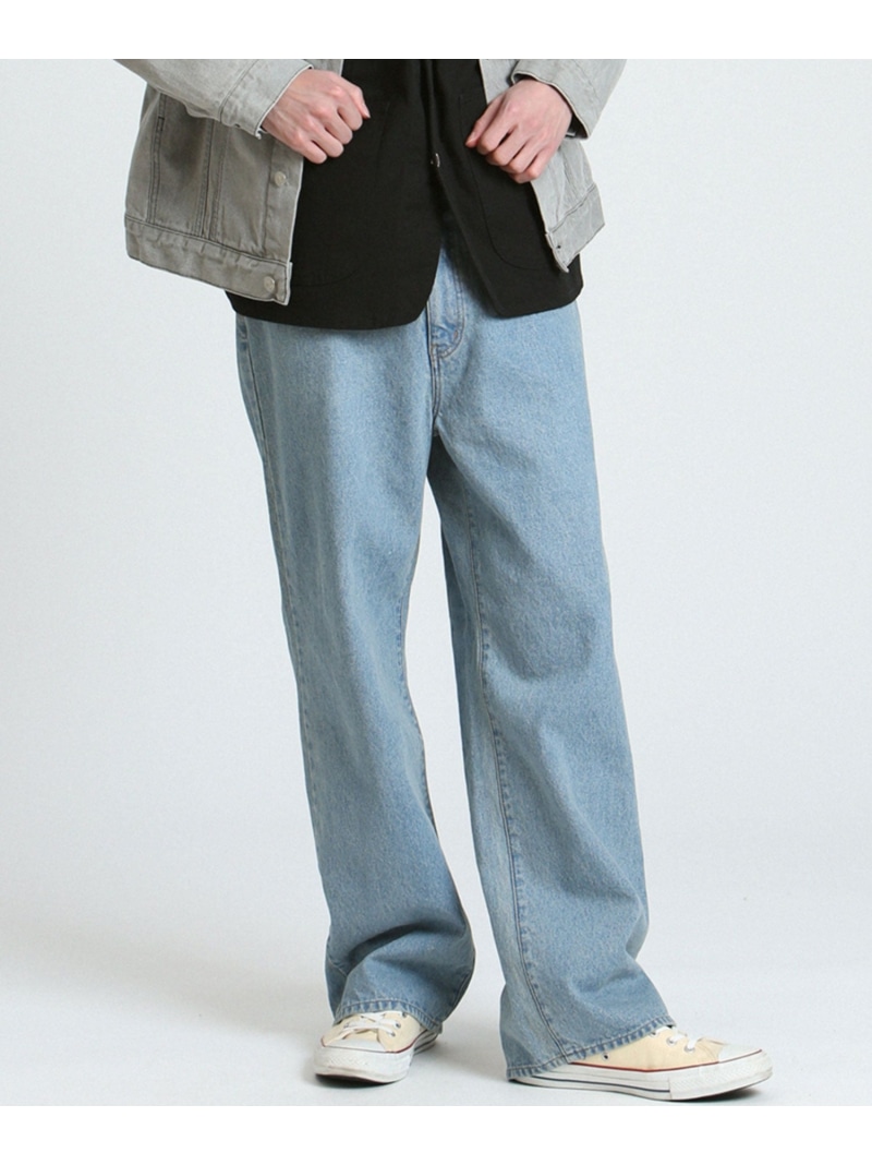 Johnbull Private labo 【DENIM DELIGHT DAYS】デニムワイドジーンズ ジョンブルプライベートラボ パンツ ジーンズ・デニムパンツ グレー ブラック【送料無料】