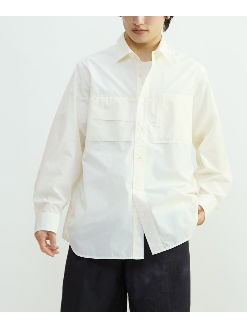【SALE/30%OFF】CONVERSE TOKYO TUCK CUT-OFF BOX SHIRT コンバーストウキョウ トップス シャツ・ブラウス ホワイト ネイビー ピンク【RBA_E】【送料無料】| Fashion Men