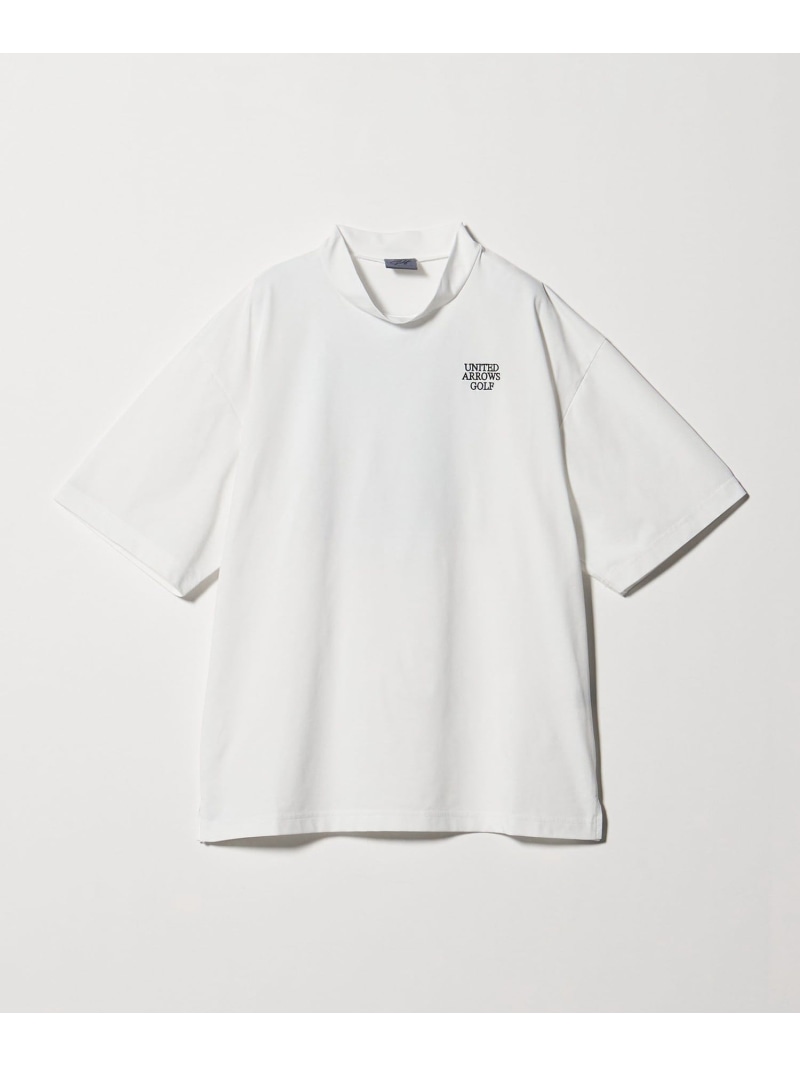 UNITED ARROWS GOLF メンズ 映し絵 モックネック プルオーバー ユナイテッドアローズ 運動競技・アウトドア装置 ゴルフグッズ 白いこと 黒いこと【貨物輸送無料】
