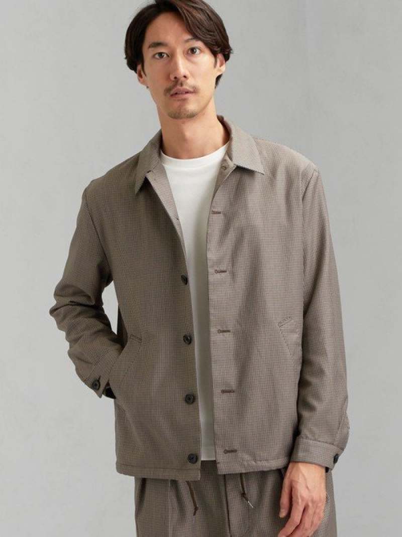 希少 黒入荷 Sale United Arrows Green Label Relaxing Cmtwチェックコーチジャケット ユナイテッドアローズ アウトレット コート ジャケット コート ジャケットその他 ブラウン グレー Rba E 公式の Porsche Com Mk