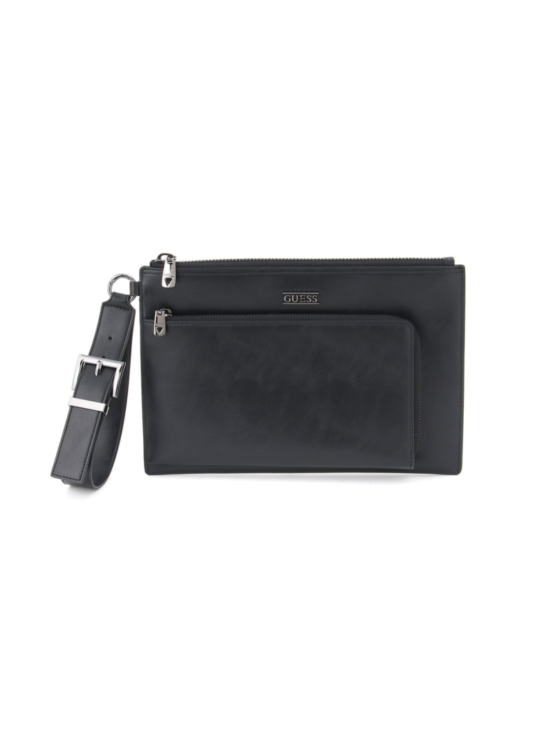 【SALE／20%OFF】GUESS GUESS クラッチバッグ (M)BOSTON Clutch L ゲス バッグ クラッチバッグ ブラック【RBA_E】【送料無料】