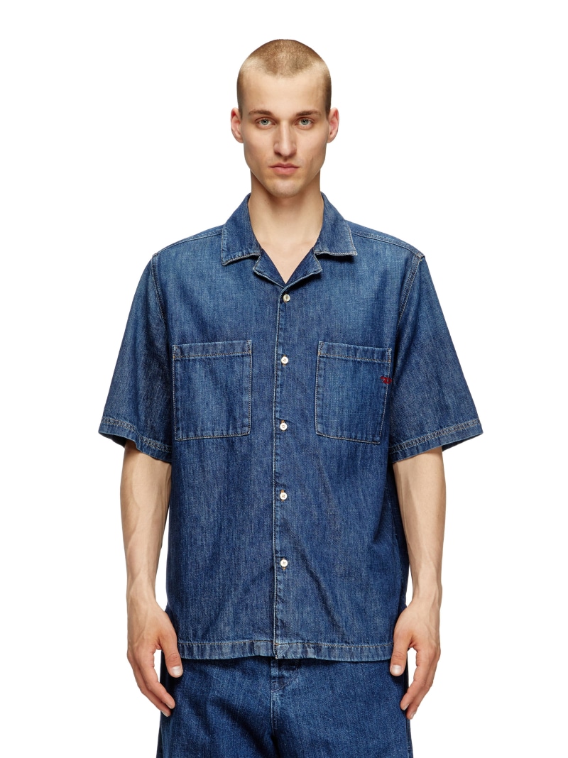 楽天市場】DIESEL メンズ シャツ デニム シースルー ディーゼル