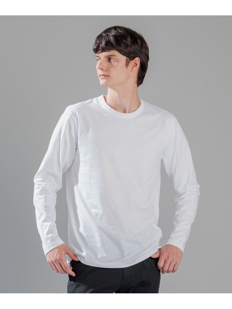 JOSEPH HOMME スビンソフトジャージー クルーネック長袖Tシャツ ジョゼフ オム トップス カットソー・Tシャツ ブラック ホワイト ブルー【送料無料】 13,552円