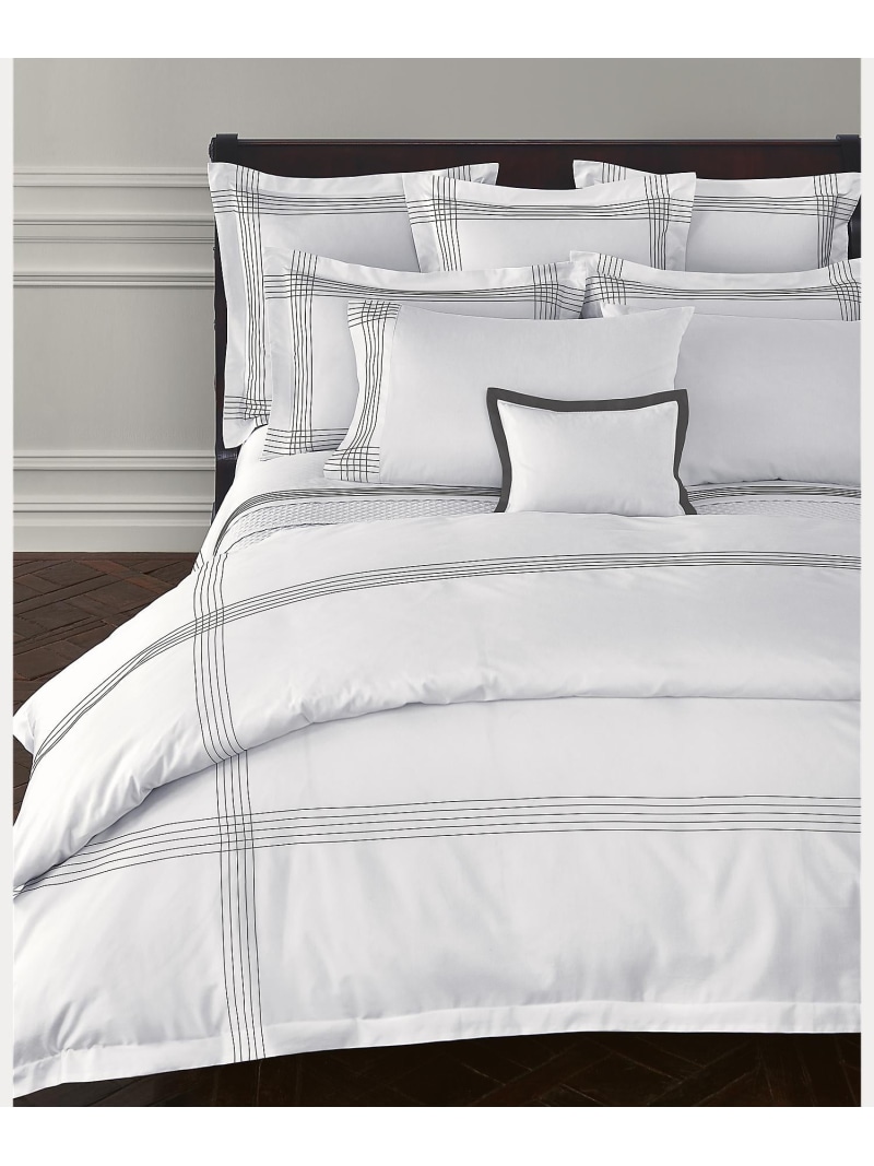 RALPH LAUREN HOME オーガニック コットン サティーン ハンカチーフ デュベ カバー/シングルサイズ ラルフローレン インテリア・生活雑貨 その他のインテリア・生活雑貨 グレー【送料無料】｜ Fashion Men 30,030円