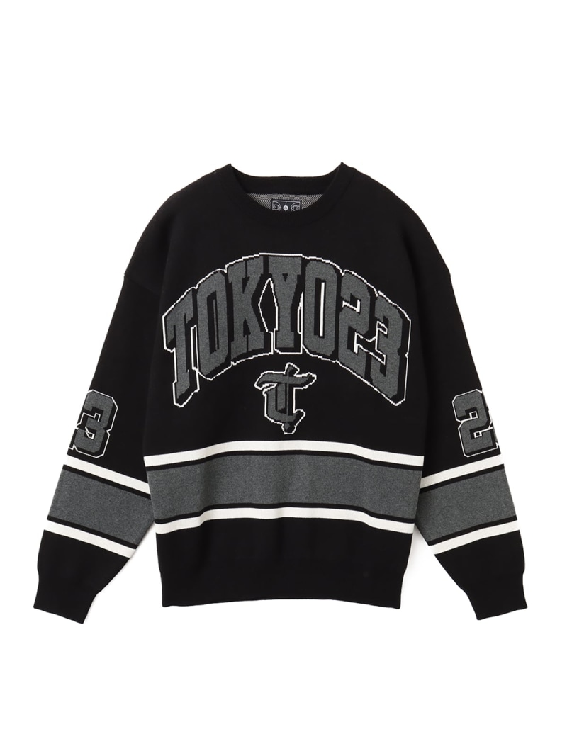 【SALE/35%OFF】TOKYO 23 TOKYO 23 JACQUAURD GAME KNIT BLACK アトモス トップス ニット ブラック【RBA_E】【送料無料】| Fashion Men