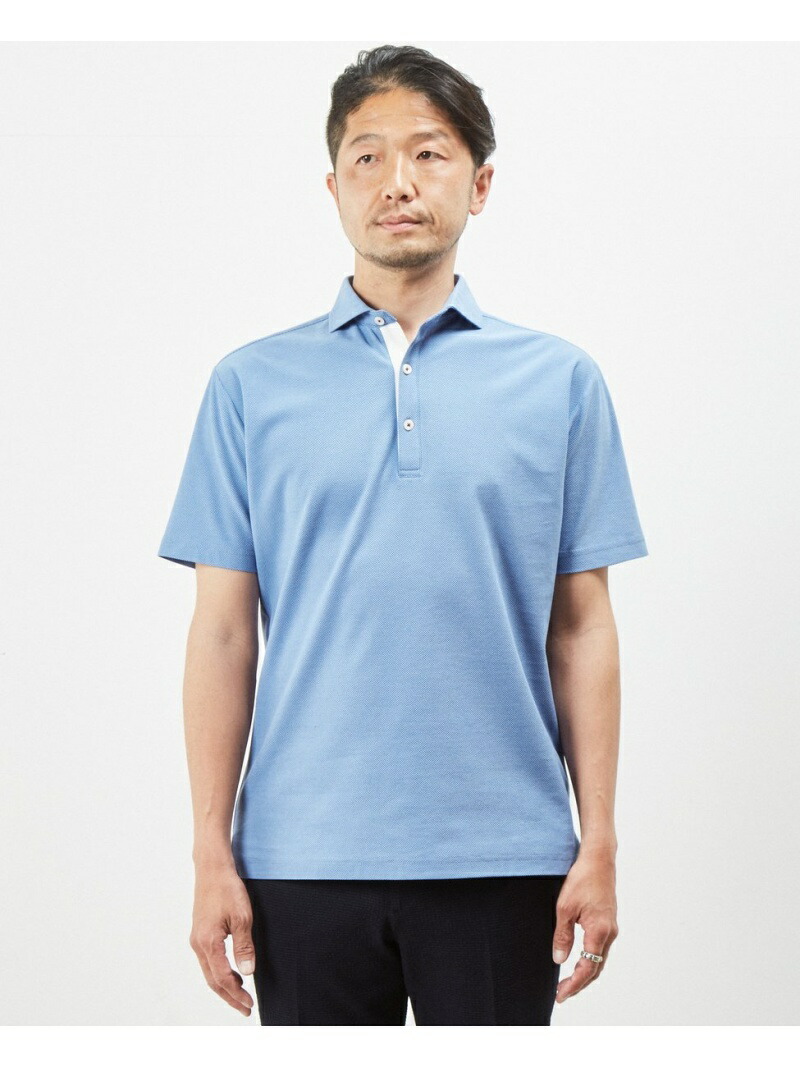 Men S Melrose シャツ Albiniカノコホリゾンタルカラーポロシャツ メンズメルローズ