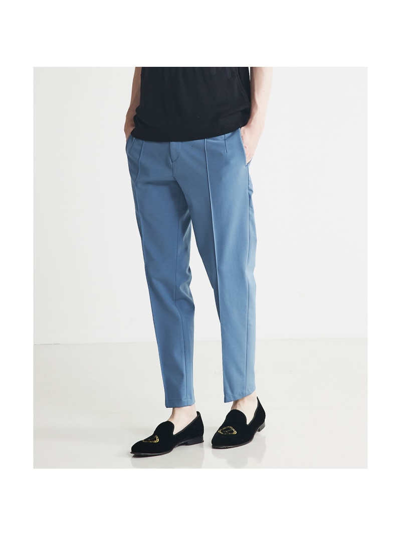 【SALE／50%OFF】DESIGNWORKS 【ストレッチポンチ】ピンタックパンツ デザインワークス パンツ スラックス・ドレスパンツ グレー ブルー ベージュ【RBA_E】【送料無料】