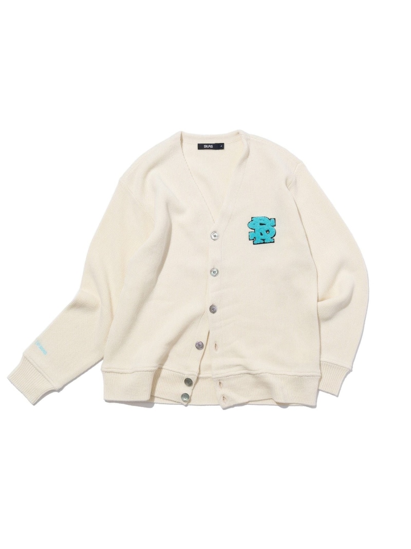 【SALE/40%OFF】SILAS REEBOK x SILAS KNIT CARDIGAN サイラス トップス ニット ブラック ホワイト【RBA_E】【送料無料】| Fashion Men