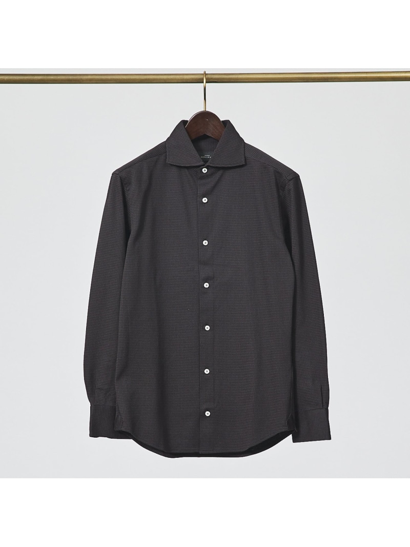 ABAHOUSE LASTWORD 【FLEX SHIRTS】コンパクトシルキー ギンガム照合のしるし 長袖プルオーバー アバハウス トップス プルオーバー・トップ 白いこと 黒いこと 米国海軍【貨物輸送無料】