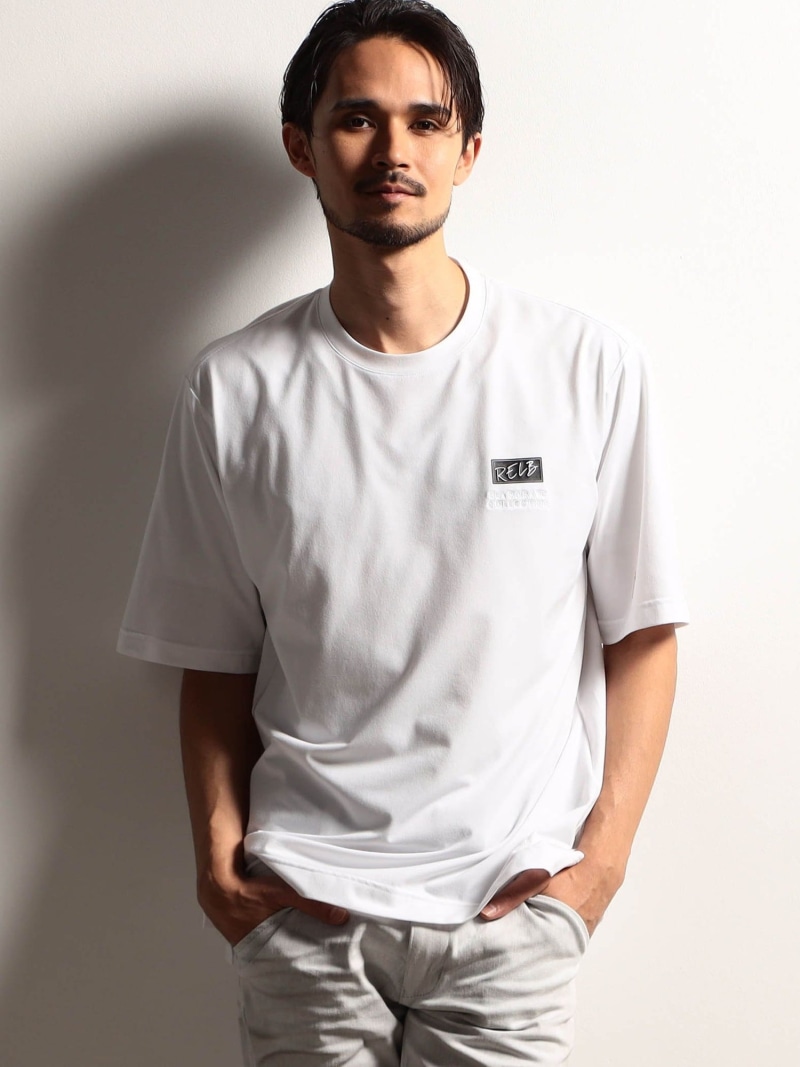 【SALE／30%OFF】NICOLE CLUB FOR MEN 【RIELABO】ロゴプリント 半袖クルーネックTシャツ ニコル トップス カットソー・Tシャツ ブラック ホワイト【RBA_E】【送料無料】